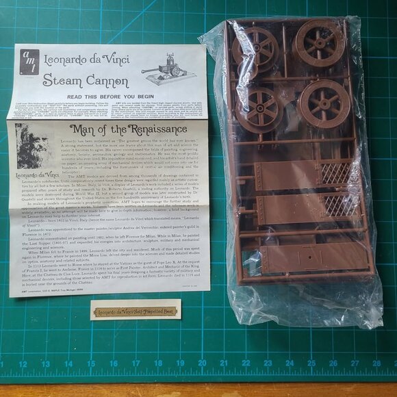 Vintage AMT Model - Leonardo Da Vinci's Steam Cannon model Kit - Picture 2 of 4